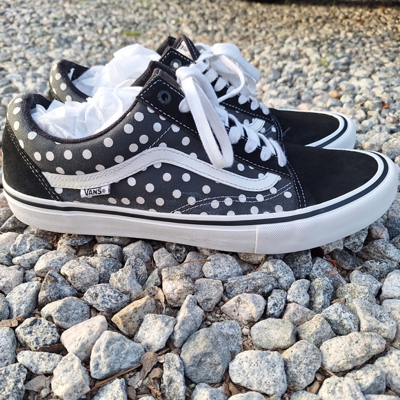 Vans Other - Vans Men's Black and White Polka Dot Shoes Baker Dollin 12